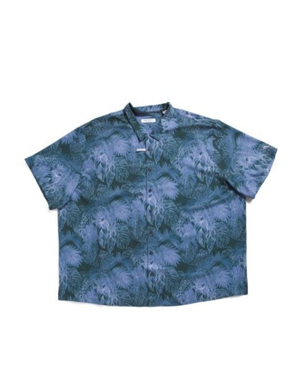 Tommy Bahama Mens Blue Tropical Palm Sport Button Down Shirt Plus Sz 2XL Big New